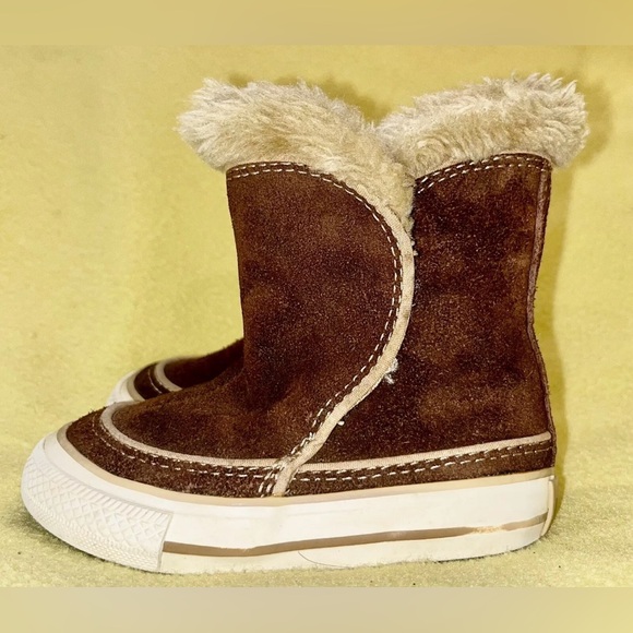 Converse Chuck Taylor All Star Beverly Boots Earth/Tan Infant Size 5 SUPER CUTE - Picture 3 of 9